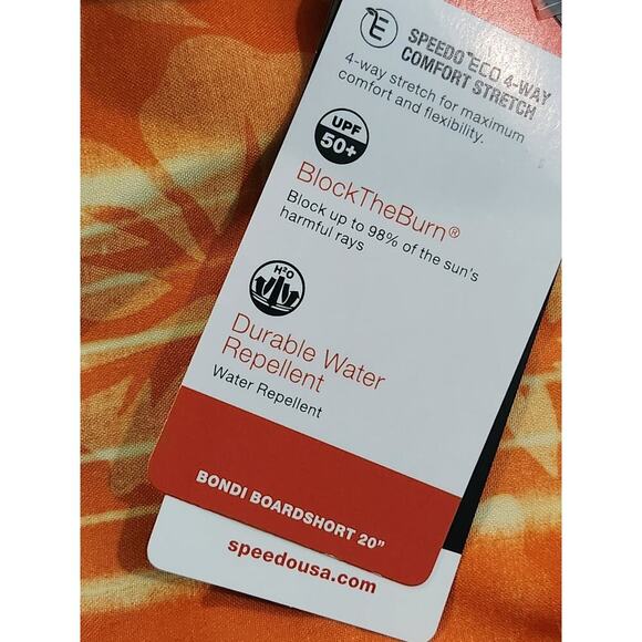 Speedo Swim Trunks Men's Sz XL Colorblock Hawaiian Design Mesh Lined Stretch NWT - Picture 7 of 8